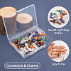 32Pcs 16 Style Natural Mixed Gemstone Chips Connector Charms FIND-TA0003-22-10