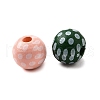 Printed Schima Wood Beads WOOD-L022-04A-01-2