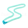 Personalized Acrylic Curb Chain Necklaces NJEW-JN03515-06-1