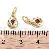 Brass Micro Pave Cubic Zirconia Charms KK-C051-02G-03-3
