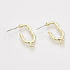 Alloy Stud Earring Findings PALLOY-S121-129-1