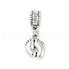Rack Plating Brass European Dangle Charms KK-R200-16AS-1
