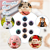 SUPERFINDINGS 48 Sets 8 Colors Plastic Doll Craft Eyes FIND-FH0008-82-9