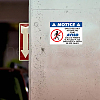 5Pcs Waterproof PVC Warning Sign Stickers DIY-WH0237-028-7