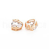 Brass Micro Pave Cubic Zirconia Charms KK-N232-271-2
