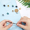 10Pcs 5 Colors 304 Stainless Steel Glazed European Beads STAS-HS0001-01-4