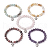 5Pcs Natural Gemstone Beaded Stretch Bracelets for Women BJEW-JB11399-2