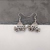 Retro Alloy Teardrop Bell Dangle Earrings for Women LQ2679-1