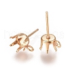 304 Stainless Steel Post Stud Earring Settings STAS-L238-026C-G-2