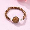 Natural & Synthetic Mixed Stone Stretch Rings X-RJEW-JR00255-2