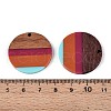 Resin & Walnut Wood Pendants RESI-T057-40-3