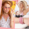 SUNNYCLUE 6 Strands 6 Colors Flat Round Handmade Polymer Clay Beads CLAY-SC0002-26-5