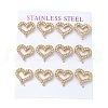 PVD Vacuum Plating 304 Stainless Steel Stud Earring EJEW-C099-05G-1