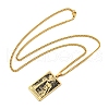 304 Stainless Steel Tarot Pendant Necklaces NJEW-A026-01G-11-3