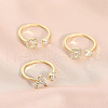 Fashionable Brass Cubic Zirconia Cuff Rings FS-WG4936F-17-2