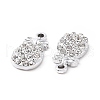 Alloy Rhinestone Pendants ALRI-C008-11P-2