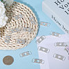 CHGCRAFT 20Pcs Alloy Crystal Glass Rhinestone Connector Charms FIND-CA0009-23A-4