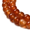 Dyed Natural Red Agate Beads Strands G-G203-10H-10mm-4