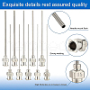 BENECREAT 20Pcs 10 Style Iron Dispensing Needles TOOL-BC0001-28-4