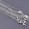 Stainless Steel Cable Chain Necklaces for DIY Jewelry Making Accessories EH9991-10-1