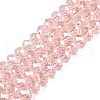 Electroplate Glass Beads Strands X-EGLA-A044-T8mm-A22-1