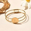 Mother's Day 304 Stainless Steel Bangles BJEW-R014-03G-2