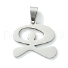 Non-Tarnish 201 Stainless Steel Pendants STAS-U003-08P-1