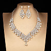Alloy Rhinestone & Round Imitation Pearl Jewelry Sets FS-WGE40D6-05-1