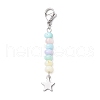 3Pcs 304 Stainless Steel with Dyed Natural Freshwater Shell Bead Pendant Decoration HJEW-JM03187-02-4