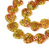 Handmade Millefiori Glass Beads Strands LAMP-T021-29F-3