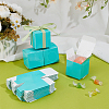 Square Kraft Paper Necklace Earring Storage Gift Boxes CON-WH0095-90B-02-5