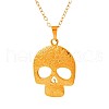 Cinco de Mayo Stainless Steel Sugar Skull Pendant Necklaces for Women EM0823-2-5