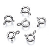 Tarnish Resistant 304 Stainless Steel Spring Ring Clasps STAS-S117-016B-1