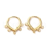 Brass Hoop Earring Findings ZIRC-Q201-12G-1