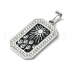 Ion Plating(IP) 304 Stainless Steel Pendants STAS-C101-08P-03-2