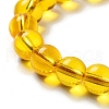 Dyed Natural Quartz Crystal Round Braided Bead Bracelet FP3593-3-3