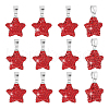   12Pcs Polymer Clay Rhinestone Pendants RB-PH0001-56-1