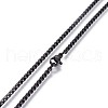 304 Stainless Steel Box Chain Necklaces NJEW-P244-01B-2