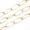 PVD Vacuum Plating 304 Stainless Steel Paperclip Chains CHS-O008-01G-1