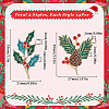 SUNNYCLUE 28Pcs 2 Styles Golden Plated Christmas Alloy Enamel Pendants ENAM-SC0005-83-2