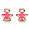 Alloy Enamel Star Charms ENAM-N054-69B-NR-2