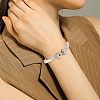 SUPERFINDINGS 6Sets 6 Style Brass Micro Pave Clear Cubic Zirconia Fold Over Clasps KK-FH0003-69-6