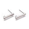Non-Tarnish 304 Stainless Ear Stud Components STAS-M274-012C-P-2