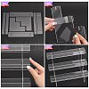 Transparent 3-Tier Acrylic Action Figure Display Risers ODIS-WH0026-21C-4