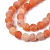 Natural Weathered Agate Beads Strands G-S259-05H-8mm-3