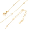 2.5MM Brass Ball Snake Chain Necklaces for Women Men KK-P302-03G-4