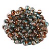 Frosted Baking Painted Glass Beads X1-DGLA-N005-8mm-10-2