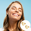 Unicraftale Flat Round 304 Stainless Steel Stud Earring Settings STAS-UN0060-74D-G-6
