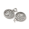 Brass Micro Pave Cubic Zirconia Pendents X-KK-R210-21P-01-2