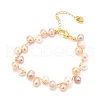 Natural Pearl Beaded Bracelets BJEW-D447-03G-02-2